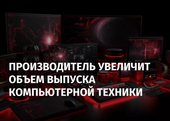 THE RUSSIAN PC MANUFACTURER WILL INCREASE THE VOLUME OF PRODUCTION OF COMPUTER EQUIPMENT